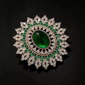 महिलाओं के लिए हाई-एंड एराल्ड गैंस्टन राउंड ब्रोच बैज महिला पुरुषों के लिए फैशन सुरुचिपूर्ण महिला प्रदर्शनी - Product Image 3