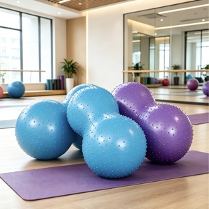 Pelota de Yoga en Forma de Cacahuete, Antiexplosión, de PVC, para Masajes, Ejercicios de Equilibrio, Pilates, Entrenamiento del Core y Embarazo - Product Image 2