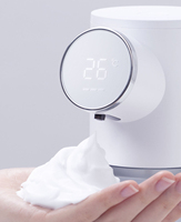 Dispenser Sabun Busa Sensor IR Tanpa Sentuh Modern, Dapat Diisi Ulang USB, Kapasitas 300ml, Elegan untuk Hotel, Dapur, Rumah