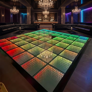 Pista de Baile LED 3D con Espejo Infinito, Luces de Video Magnéticas Inalámbricas Portátiles, Luz RGB para Pista de Baile, Protección Impermeable IP65 para Fiestas - Product Image 1