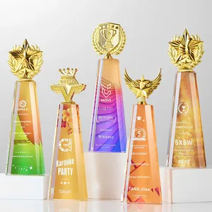 Nouveau Or Argent Bronze Écologique UV Imprimé Poli Trophées Personnalisé Vente Compétitions Jeux <span class=keywords><strong>De</strong></span> Sport Récompenses <span class=keywords><strong>Chant</strong></span> - Product Image 5