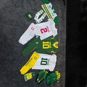 ชุดเสื้อเจอร์ซีย์ฟุตบอลอเมริกันแขนสั้นชุดฟุตบอลวิทยาลัยแบบสวมใส่สบายมีสไตล์ - Product Image 5