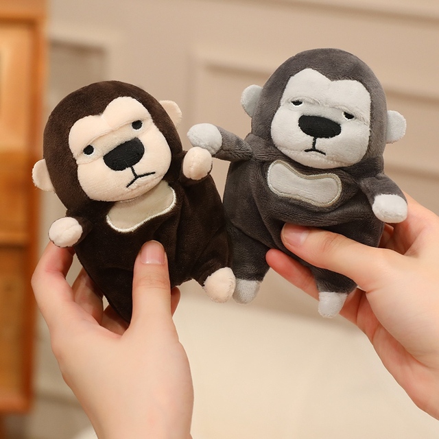 E767 Wholesale Custom ODM OEM Clappy Monkey Singing Clapping Plush Stuffed Animal Brown Factory Soft Farting Monkey Plush Toy