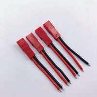 Kabel Harness Konektor JST 2 Pin Merah untuk Baterai LED Elektronik RC OEM