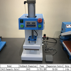 <span class=keywords><strong>Presse</strong></span> à <span class=keywords><strong>chaud</strong></span> pneumatique mini station unique pour l'impression personnalisée de strass et d'étiquettes de vêtements DIY - Product Image 6