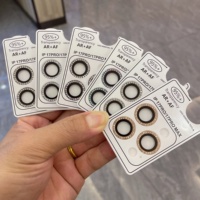 Protection d'objectif d'appareil photo en verre trempé de luxe avec paillettes et diamants pour iPhone 16 17 18 Pro Max