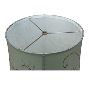 Textile Floor Chinese Style Flower Embroidered Hand <strong>Crafted</strong> <strong>Lampshades</strong> - Product Image 4