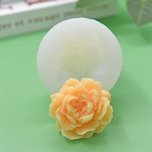 Trên Bán 3D Lotus Flower Shape Hương Liệu Nến Khuôn Không-Stick Fondant Bánh Trang Trí Silicone Khuôn Mẫu