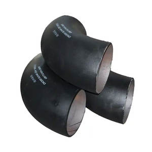 Coude de soudure grand diamètre ASME B16.9 en acier au carbone et acier inoxydable poli miroir, courbure de tuyau basse pression, faible coût, fabrication rigoureuse - Product Image 1
