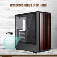 Boîtier PC Gaming Mid-Tower à Flux d'Air Élevé pour Cartes Mères ATX/mATX, Panneau Frontal en Acier, 12 Ventilateurs ARGB PWM, Radiateur 360mm Préinstallé
