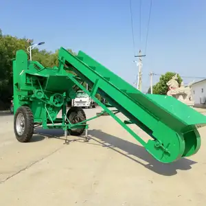 Batteuse de maïs automatique, équipement de battage agricole, 7,5kw batteuse de maïs électrique avec bande transporteuse, prix d'usine