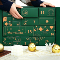 Calendrier de l'Avent de Noël 24 jours, coffret cadeau, produits cosmétiques, boîte cadeau à tiroirs, emballage, compte à rebours, calendrier de l'Avent de Noël
