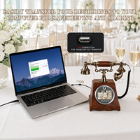 Livre d'or audio-vidéo à louer pour mariages, fêtes et événements – Téléphone enregistrable pour conserver les souvenirs – Téléphone antique avec mémoire 32 Go