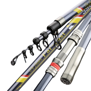 Pêche télescopique chaude 3.6m 3.9m 4.2m 4.5m 5.4m <span class=keywords><strong>lancer</strong></span> Surf Casting pôle télescopique Portable enlever siège <span class=keywords><strong>canne</strong></span> à pêche en mer - Product Image 2