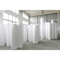 Feuille de PTFE moulée vierge 100% anti-adhésive blanche, rouleau de feuille de PTFE découpée, feuille/plaque/panneau de PTFE à surface brillante