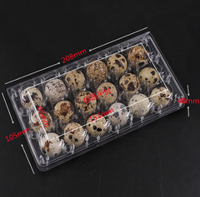 Barquettes à œufs de caille en plastique recyclable, boîtes d'emballage blister pour œufs de caille, boîtes d'emballage de détail pour œufs de caille pour supermarchés