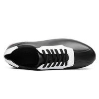 Nouveaux styles de baskets en cuir de luxe pour hommes, tendance de la mode, respirantes, antidérapantes, semelle en caoutchouc