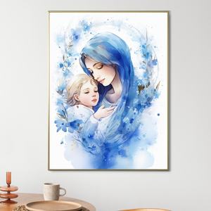 ルミナス風: 抽象的な炎の聖霊、現代の油絵-崇拝スペースに対する現代的な信仰 - Product Image 3