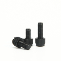 Vis en nylon noir, boulons en plastique noir, vis en PA66 noir