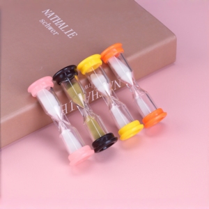 Sablier en plastique personnalisé avec logo pour enfants, minuteur de salle de bain pour le brossage des dents, cadeau promotionnel éducatif, usine OEM - Product Image 1