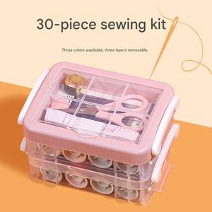 Portable <b>Sewing</b> Kit <b>Set</b> with Needles Threads Scissors Buttons for Home Travel Emergency Clothing Repair - Product Image 4