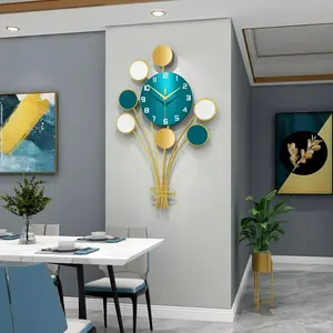 Jt Moderne Nordic Metal Decoratieve 3d Oversized Minimalistische Wandklok Voor Woonkamer Luxe Woondecoratie Reloj De Pared