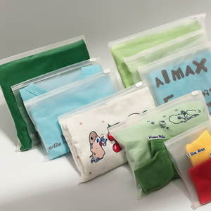 Phân Hủy Sinh Học Biểu Tượng Tùy Chỉnh Mờ Mờ Mờ Ziplock Con Dấu Nhựa Poly Zip Khóa Ziplock Dây Kéo Túi Cho Quần Áo - Product Image 5