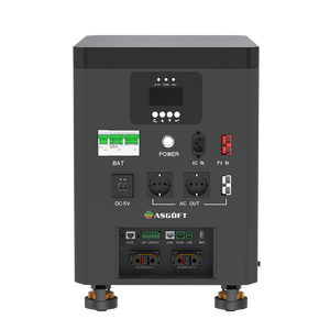 Batería de almacenamiento de energía solar LiFePO4 de 6.2KW 6.6kWh con MPPT, estación de energía portátil de onda sinusoidal pura para el hogar, en stock en Polonia - Product Image 6