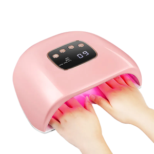 Lámpara UV <span class=keywords><strong>de</strong></span> 180W para Uñas, Doble, con 60 LED Rojos Espaciados Uniformemente, Triple Longitud <span class=keywords><strong>de</strong></span> Onda, Curado Rápido, Uso Profesional, 100-240V, para Gel <span class=keywords><strong>de</strong></span> Uñas - Product Image 1