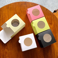 Petites boîtes avec fenêtre transparente pour l'emballage d'accessoires de mode, boîte vide personnalisée avec logo, boîte à cosmétiques