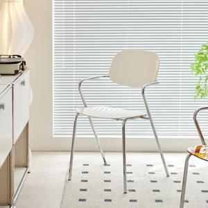 Kursi Makan akrilik bergaya Nordik, dengan sandaran punggung berlapis plastik PC, cocok untuk digunakan di kantor rumah dan hotel. - Product Image 4