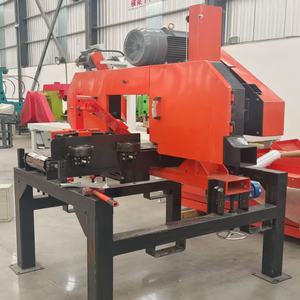 Sierra de Cinta Horizontal para Cortar Madera con 2, 4, 5 y 6 Cabezales, 15KW de Potencia y Componentes Centrales PLC - Product Image 1