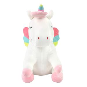 G851 Morbido Unicorno Arcobaleno Seduto e Gobbo con Ali Colorate, Regalo di Natale per Bambine, <span class=keywords><strong>Peluche</strong></span> Unicorno Arcobaleno - Product Image 2