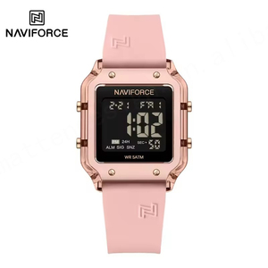 Naviforce นาฬิกา NF6105สำหรับผู้หญิง, นาฬิกาดิจิตอลแฟชั่นลำลองกันน้ำสายซิลิโคนนาฬิกาข้อมือกีฬา2025 - Product Image 6