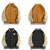 Veste de baseball personnalisée pas chère à blocs de couleur pour hommes, veste de sport unie en satin de haute qualité, style designer, veste universitaire artistique