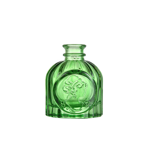 Jarrón de Vidrio Pequeño con Relieve Colorido, Estilo Europeo, para Flores, Botella Hidropónica, Decoración del Hogar - Product Image 4