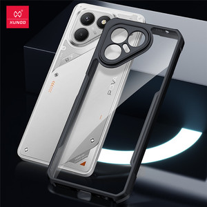 เคสกันกระแทก XUNDD สำหรับ Tecno Pova 7 4G  แบบใส  วัสดุ TPU และ PC 2 in 1 - Product Image 3