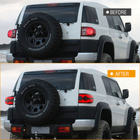 TT-ABC Prêt à expédier Accessoires de voiture à LED Feux arrière pour Toyota FJ Cruiser 2007-2015 Feux arrière fumés transparents