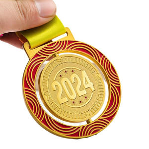 Logo personnel personnaliser sport médaille or argent cuivre laiton tour métal médaille gagnant prix 2d 3d trophée rotatif sport médaille - Product Image 4