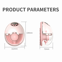 Tire-lait électrique portable à porter avec écran LED, 4 modes, 12 niveaux, faible bruit, longue durée de vie