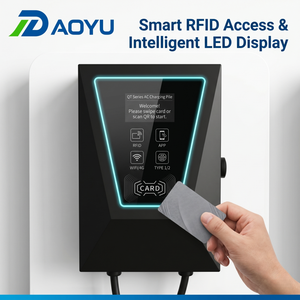 Borne de Recharge Murale Universelle Double Port Type 2 Type 1 GBT 14kW OCPP 1.6J APP Station de Recharge Rapide Intelligente Garantie 2 Ans - Product Image 3