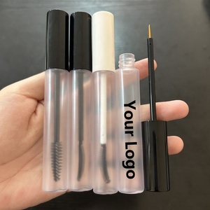 ISMAN Tube d'eye-liner givré de luxe 12 ml avec capuchon noir, flacon de sérum pour la croissance des cils, vente en gros, marque privée, logo personnalisé, usine professionnelle - Product Image 1