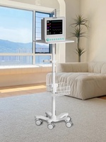 Keranjang troli klinik gaya Modern Harga favorit dengan keranjang Monitor troli stasiun kerja seluler medis untuk rumah sakit