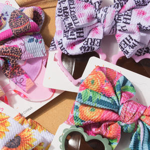 ヨーロピアンアメリカンスタイルの新しいベビーガールズ屋外2ピースセットナイロンヘッドバンドとサンメガネ子供用アクセサリー - Product Image 4