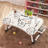 Bureau pliable en bois et alliage d'aluminium, facile à assembler, pour ordinateur, idéal pour le bureau à domicile ou la chambre, avec des fonctions de rangement