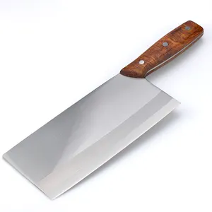 Cuchillo chopper de acero inoxidable, 8 pulgadas, <span class=keywords><strong>butch</strong></span>, con mango de madera - Product Image 1