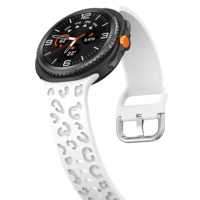 Correa de Reloj de Silicona con Grabado de Leopardo para Samsung Galaxy Watch 8 40/44mm Watch 8 Classic