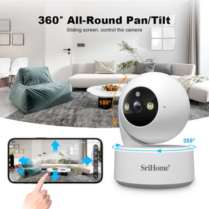 Telecamera di Sicurezza Interna WiFi SriHome Smart Home 8MP HD con Visione Notturna, Rilevamento Pianto Neonato Wireless, PTZ con Un Clic, Chiamata Smart - Product Image 4