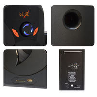 Altavoz Subwoofer de 50W con USB, Radio FM, Bluetooth, Altavoz para Computadora 2.1, Sistema de Cine en Casa