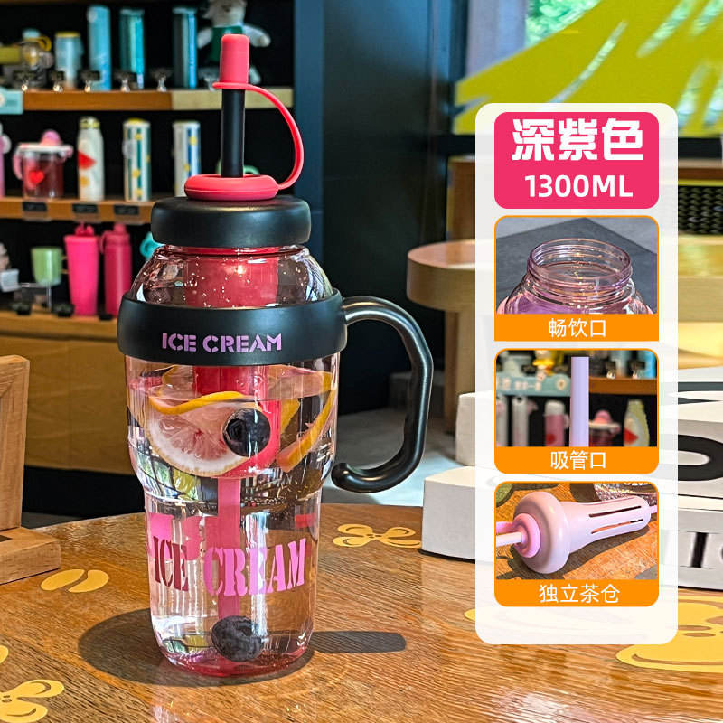 Ice King Mug with Handle - Rose Red - 1300ML